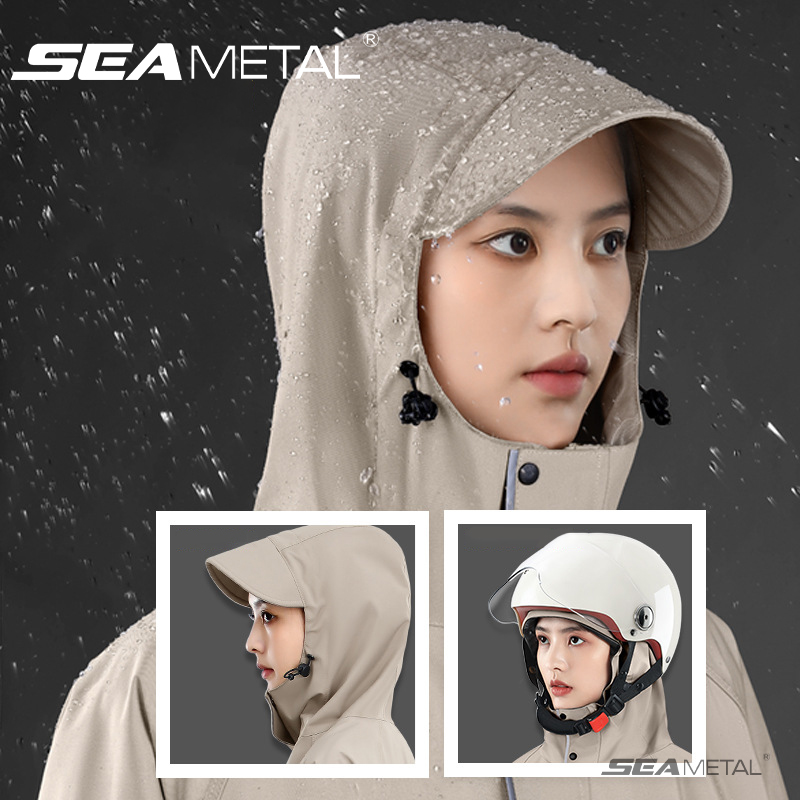 Cycling Gear In Rain - SEAMETAL moto imperméable vélo électrique manteau
