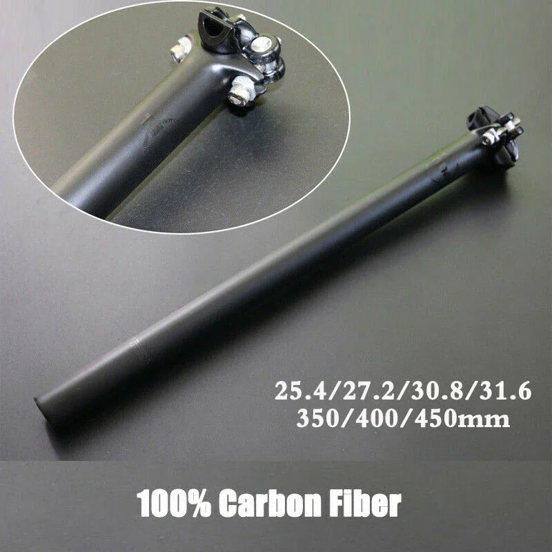 Carbon Fiber Saddle - TEMANI Complet Au Carbone Tige De