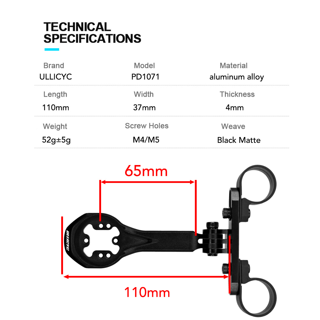 Support de vélo en aluminium U - Cycling Gear Mount avis et prix
