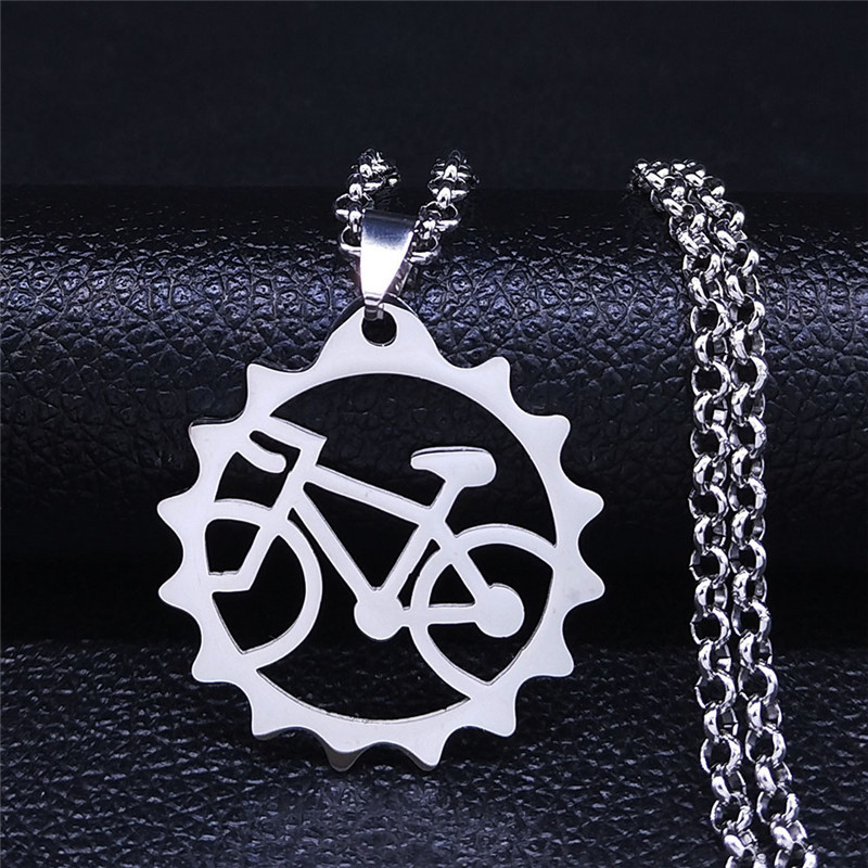 Collier pendentif vélo en acie - Cycling Gear Gifts avis et prix